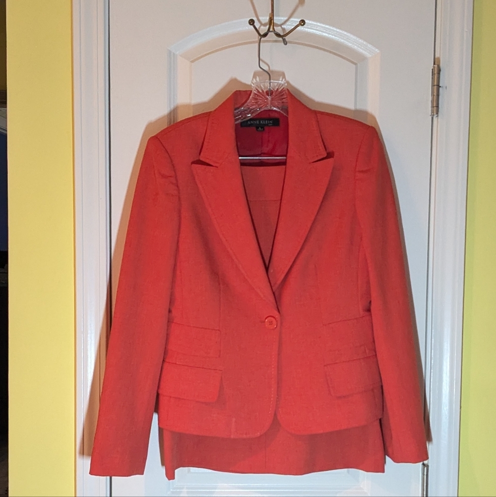 Anne Klein Coral Skirt Suit